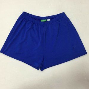 Vintage Prince Tennis Shorts Embroidered Logo Blue Elastic Waist Women's Small S